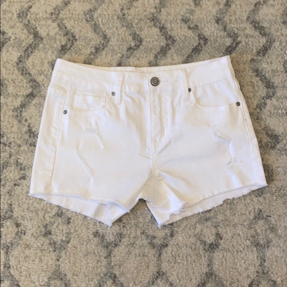 children’s white shorts